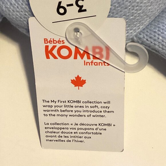 NWT Kombi Kids Toddlers The Sherpa Animal Knit Blue Hat Winter Beanie Warm - Picture 3 of 5